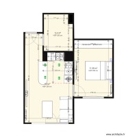 PLAN T2 BONDY CUISINE SALON