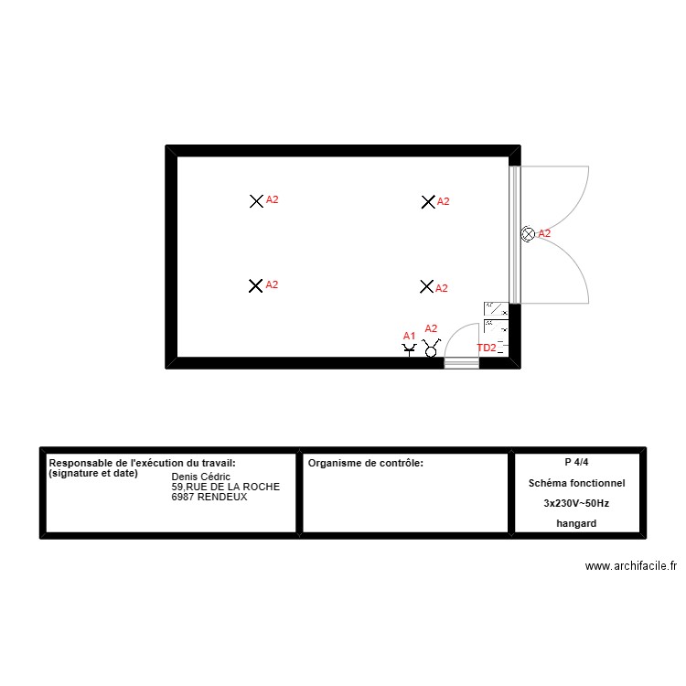 CEDRIC GARAGE. Plan de 0 pièce et 0 m2