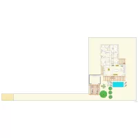 Maison avec cloison 2m35 cuisine &agrave; droite plus 1m large salon