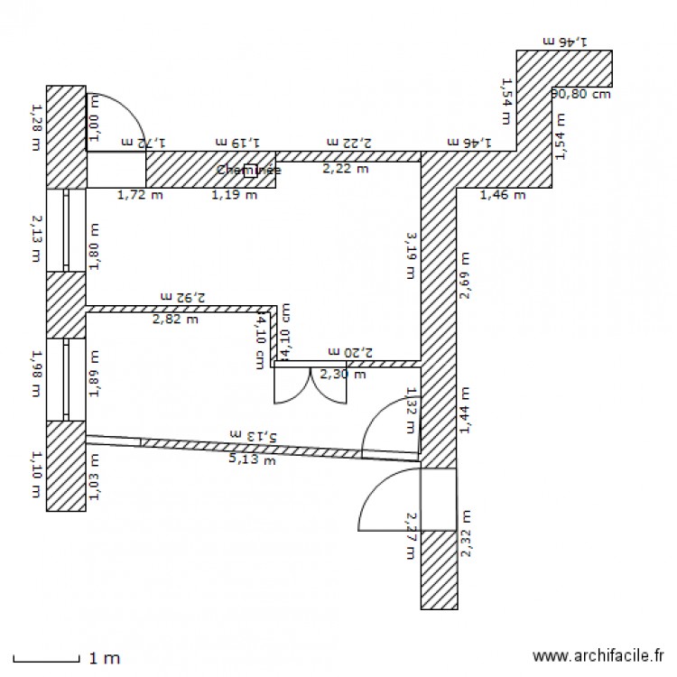 RDC Nouveau Projet Chaufferie sans objets. Plan de 0 pièce et 0 m2