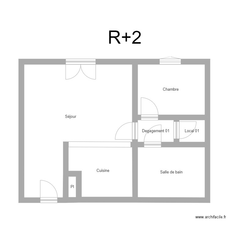 350600915. Plan de 7 pièces et 47 m2