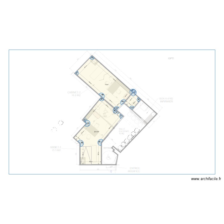 Cabinet médical 2. Plan de 0 pièce et 0 m2