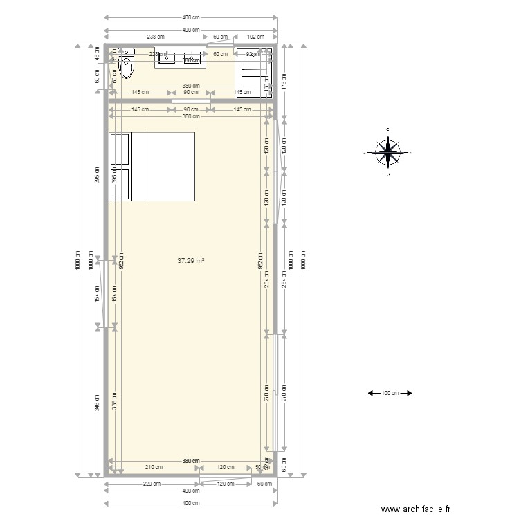 Katoomba cabin bmcc  final floor plan amended rvised kitchen window. Plan de 0 pièce et 0 m2
