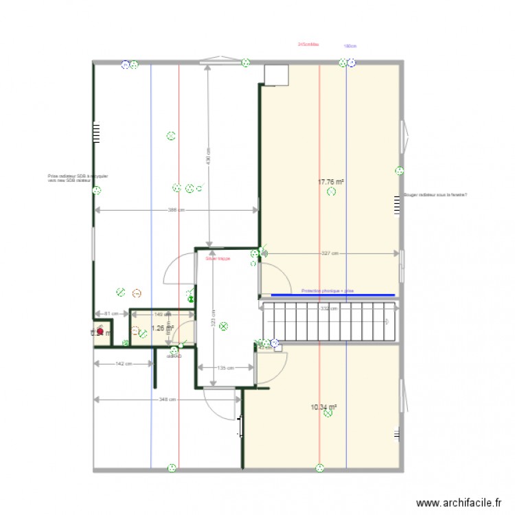 Etage1Electricité. Plan de 0 pièce et 0 m2