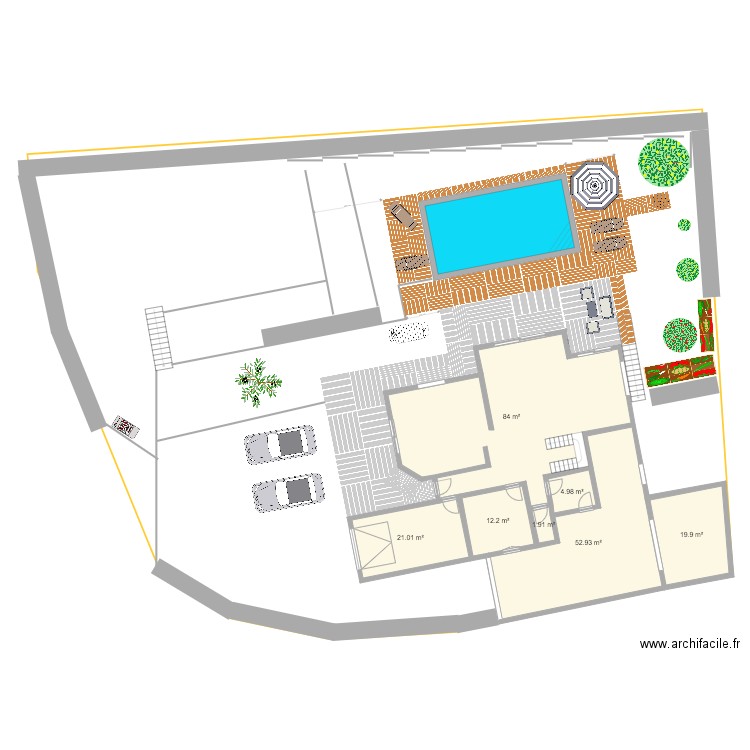 Agnelas piscine v1. Plan de 0 pièce et 0 m2