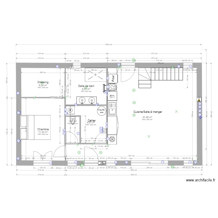 Marcq 78 schéma électrique 1 . Plan de 0 pièce et 0 m2