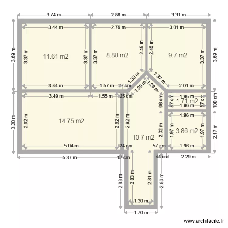 BAUER VILLE. Plan de 