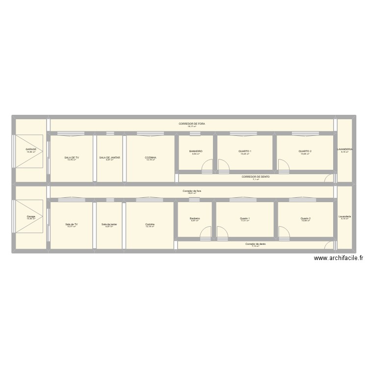CASA 1 - MUTIRÃO. Plan de 0 pièce et 0 m2