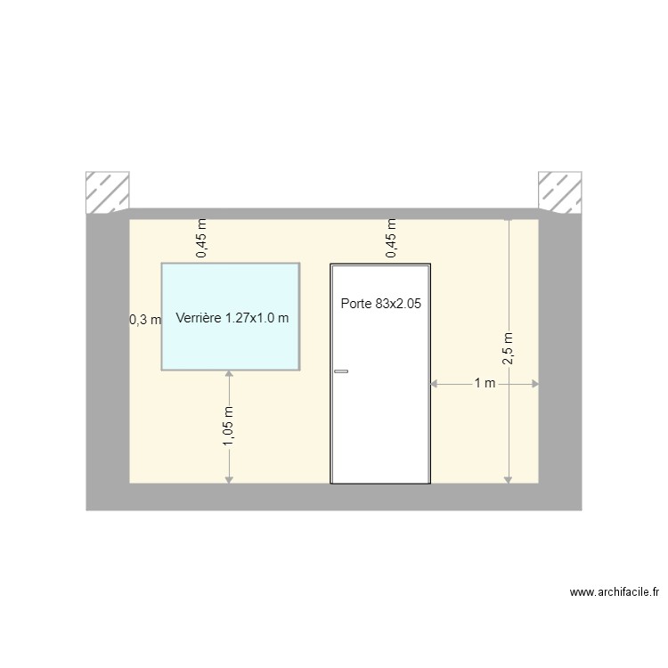 Plan de coupe  L ANGLE FLEURIE. Plan de 0 pièce et 0 m2