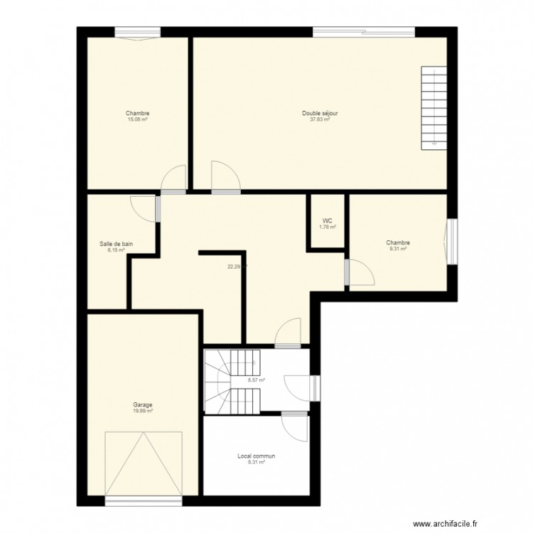 ST anne . Plan de 0 pièce et 0 m2