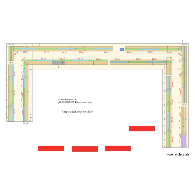Barnum Marché de Noël 2021. Plan de 0 pièce et 0 m2