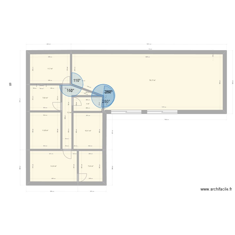 evelyne plain pied. Plan de 0 pièce et 0 m2