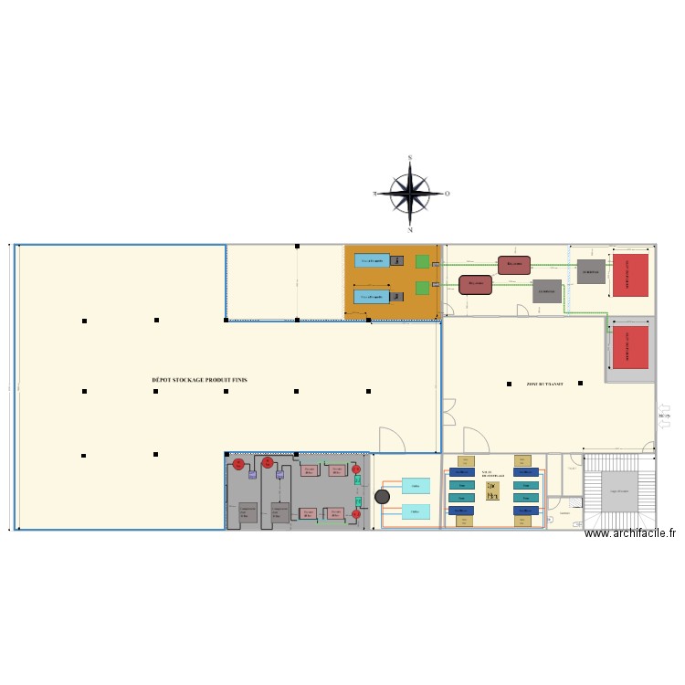 Local Eurostar. Plan de 0 pièce et 0 m2