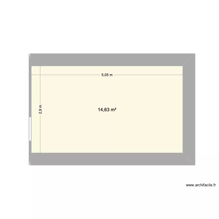 Dune. Plan de 1  et 15 m²