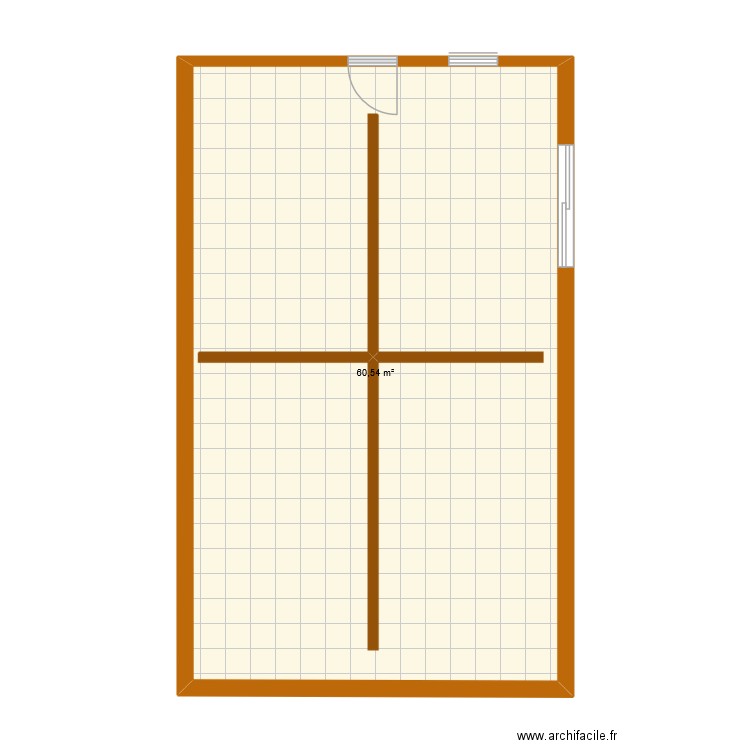 MAISON 28 11 25. Plan de 1 pièce et 61 m2