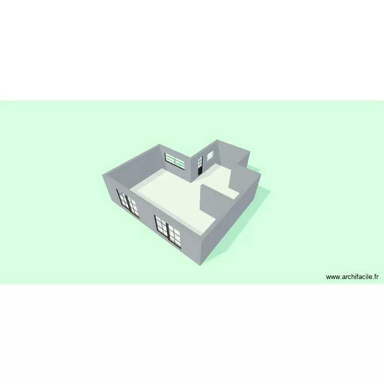 Cendrecourt 2. Plan de 1  et 63 m²