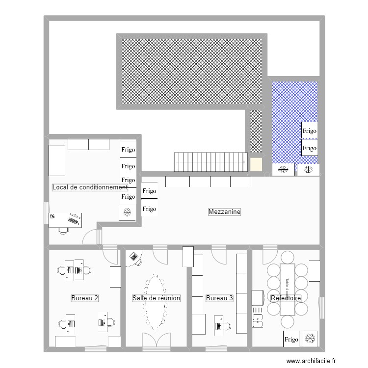 Reprobiol Ouffet niveau 1 Projet Filling et Lyo vierge. Plan de 0 pièce et 0 m2