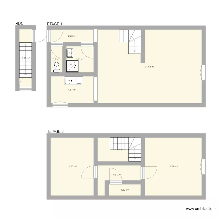 LEBLANC 2BIS. Plan de LEBLANC 2BIS. Plan de