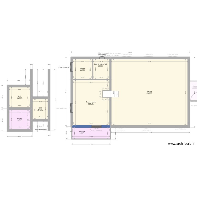 Xavier. Plan de 19 pièces et 250 m2