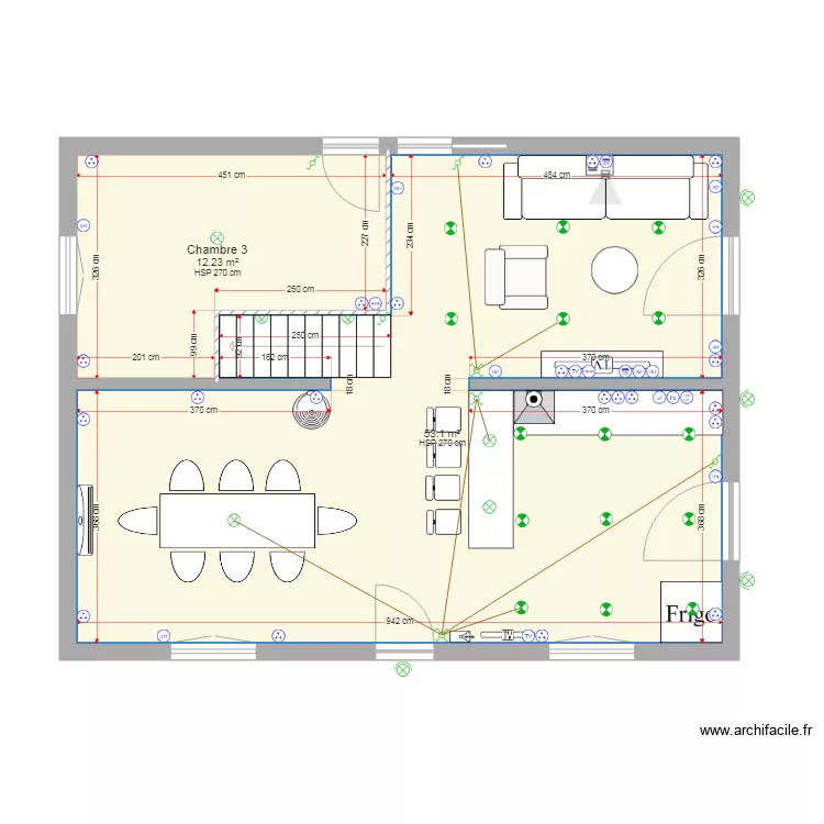 Suite Maison. Plan de 