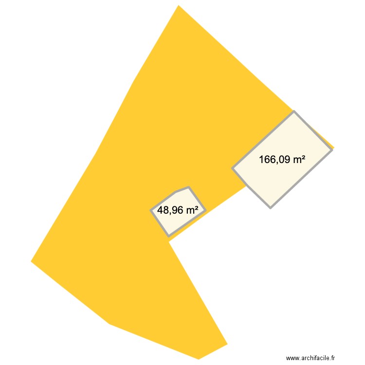 cadastre ermenonville. Plan de 2 pièces et 215 m2