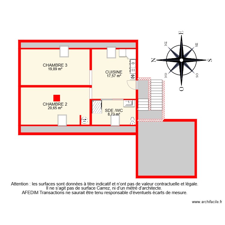 BI 7305 ETAGE . Plan de 0 pièce et 0 m2