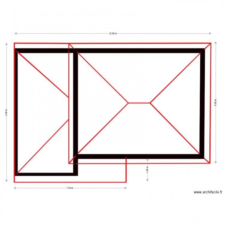 plan charpente. Plan de 0 pièce et 0 m2