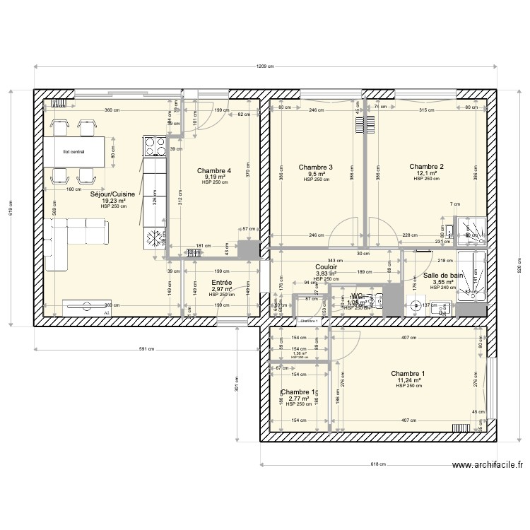 30 Cours de Bilbao - Projet modifiable. Plan de 0 pièce et 0 m2