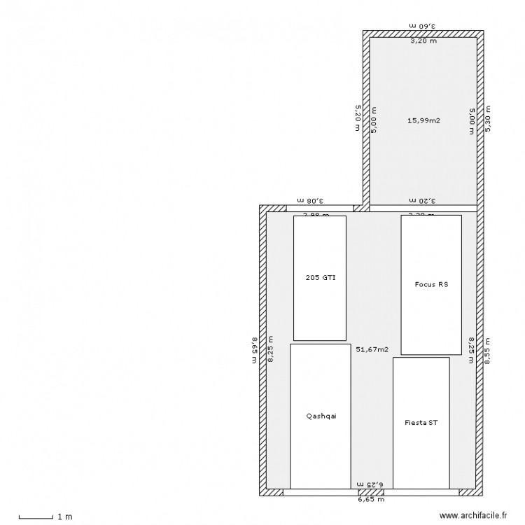 Garage   extension. Plan de 0 pièce et 0 m2