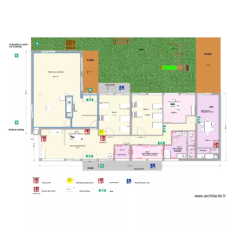 cr&egrave;che aubi&egrave;re 6. Plan de 