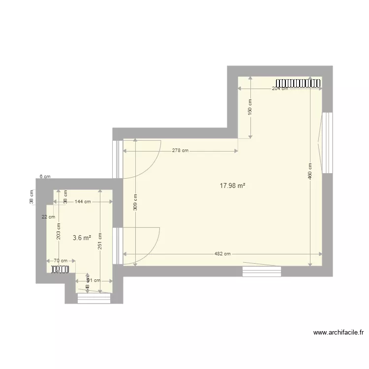 Manoir 1er &eacute;tage CHAMBRE SDD JL. Plan de 