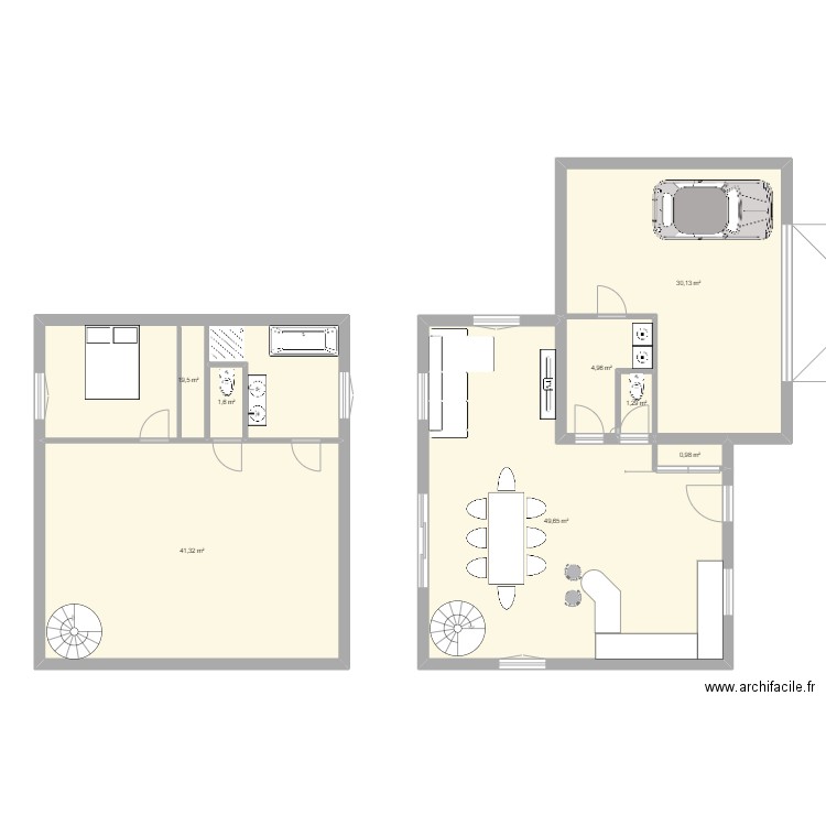 Maison 2. Plan de 0 pièce et 0 m2