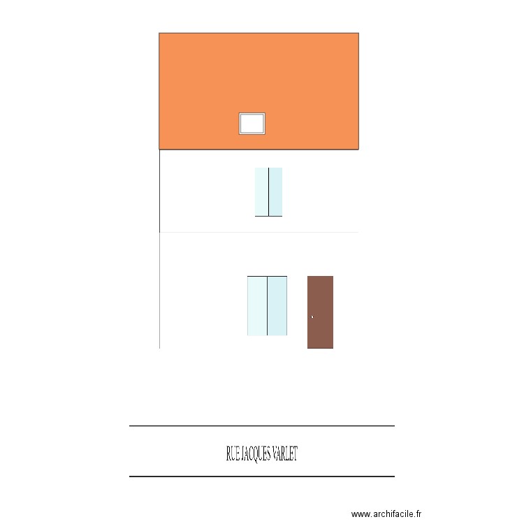 façade avant. Plan de 0 pièce et 0 m2