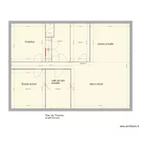 AVANT plan rdc maison r&eacute;seaux Thomery