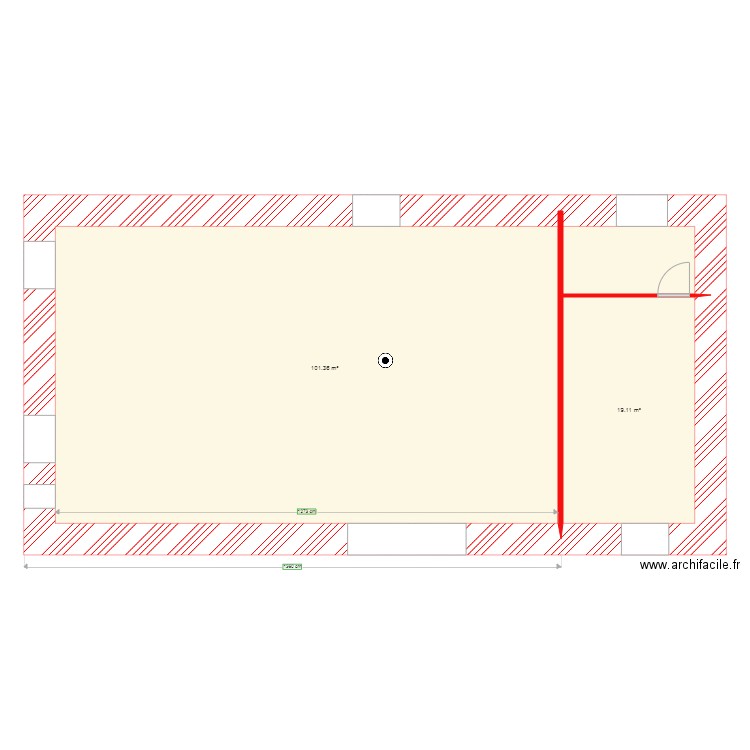 tusk r0. Plan de 0 pièce et 0 m2