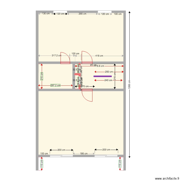 1er etage LOT B  25 02 2020 GROS OEUVRE. Plan de 0 pièce et 0 m2