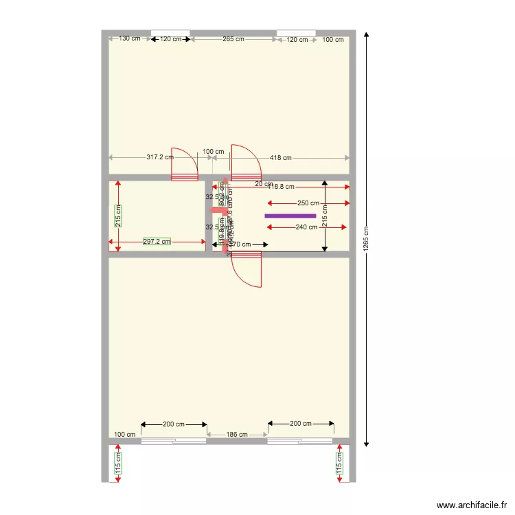 1er etage LOT B  25 02 2020 GROS OEUVRE. Plan de 