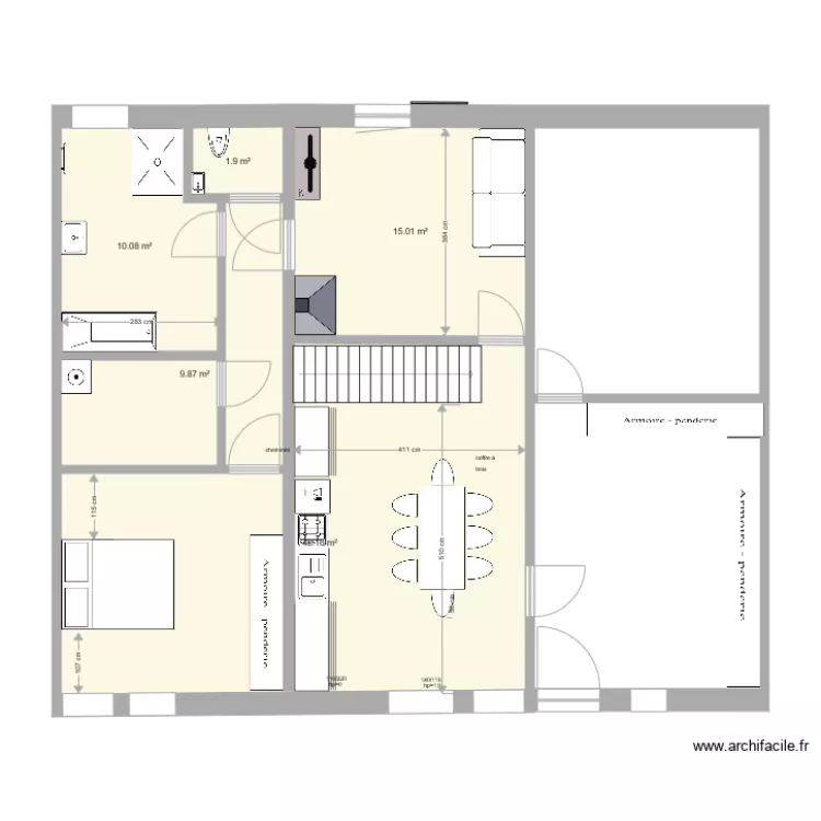 existant rez modif. Plan de existant rez modif. Plan de