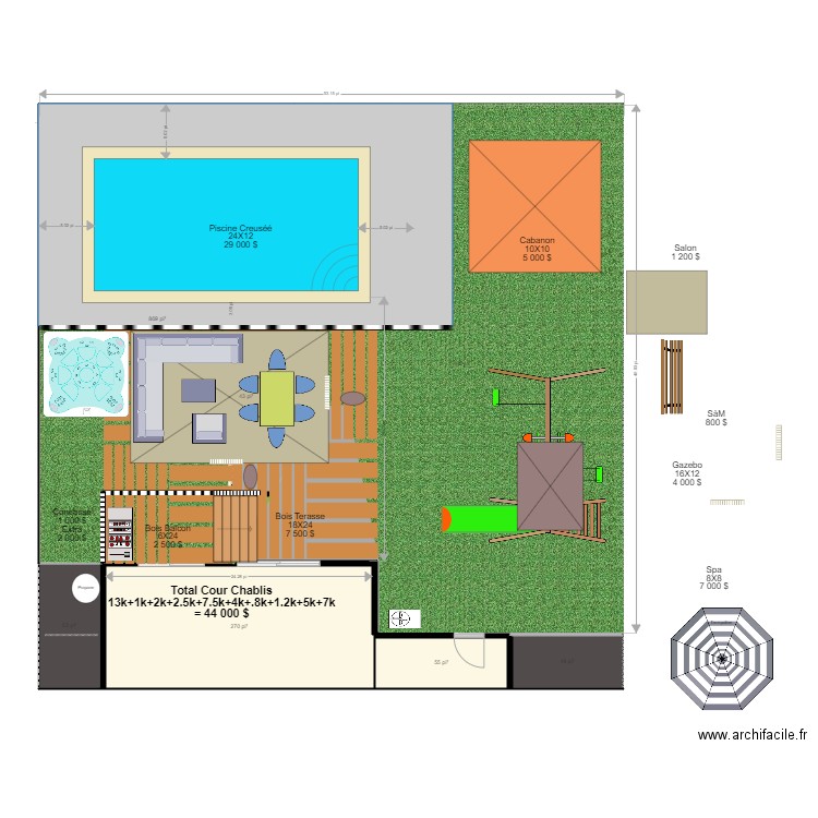 la cour32. Plan de 0 pièce et 0 m2