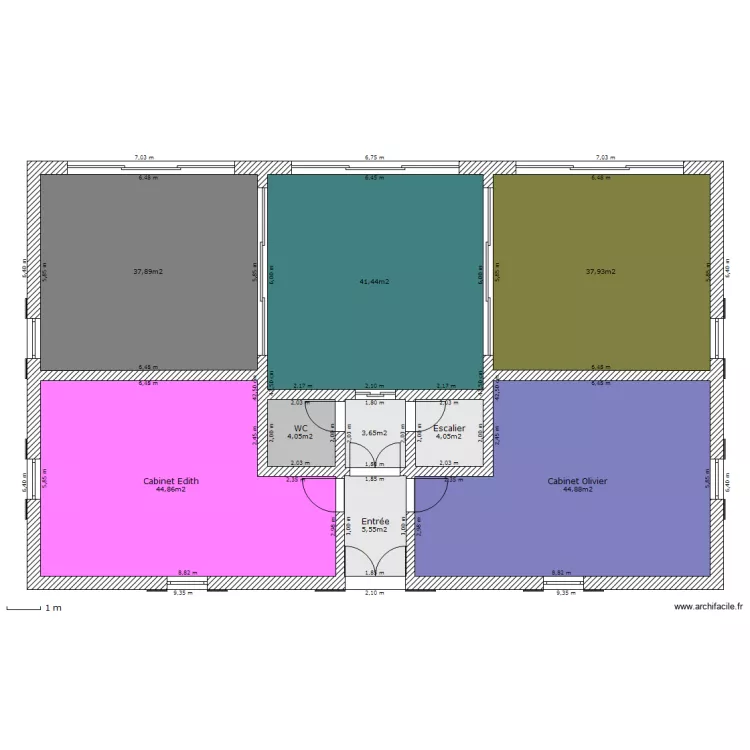 Cabinets. Plan de 
