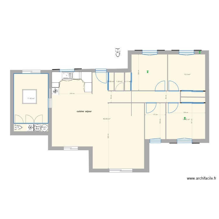 LEGE METRE2. Plan de 0 pièce et 0 m2