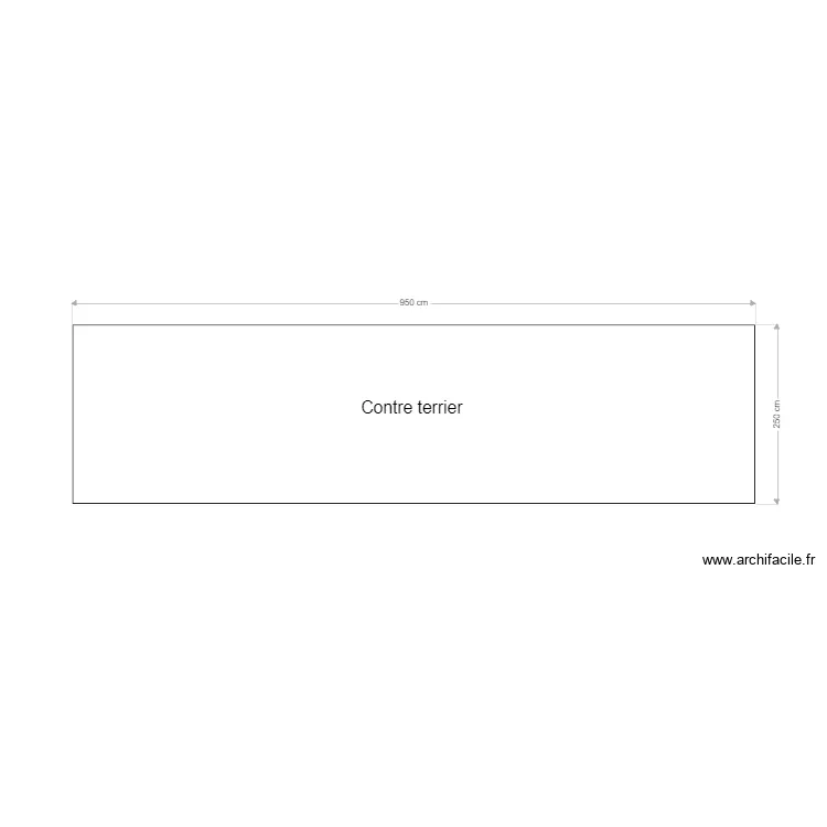 Contre terrier. Plan de 