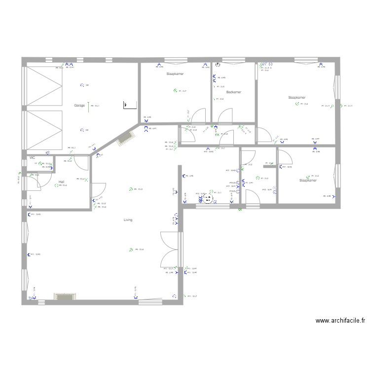 Loïc beneden elec kringen. Plan de 0 pièce et 0 m2