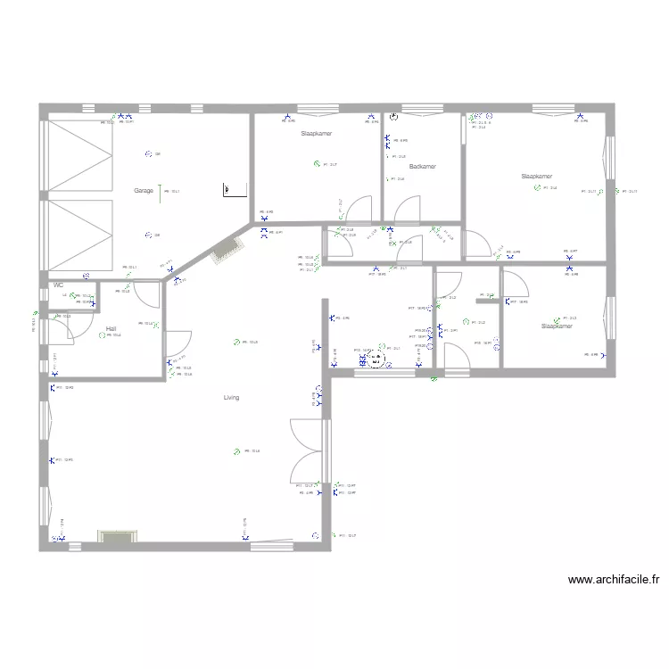Lo&iuml;c beneden elec kringen. Plan de 