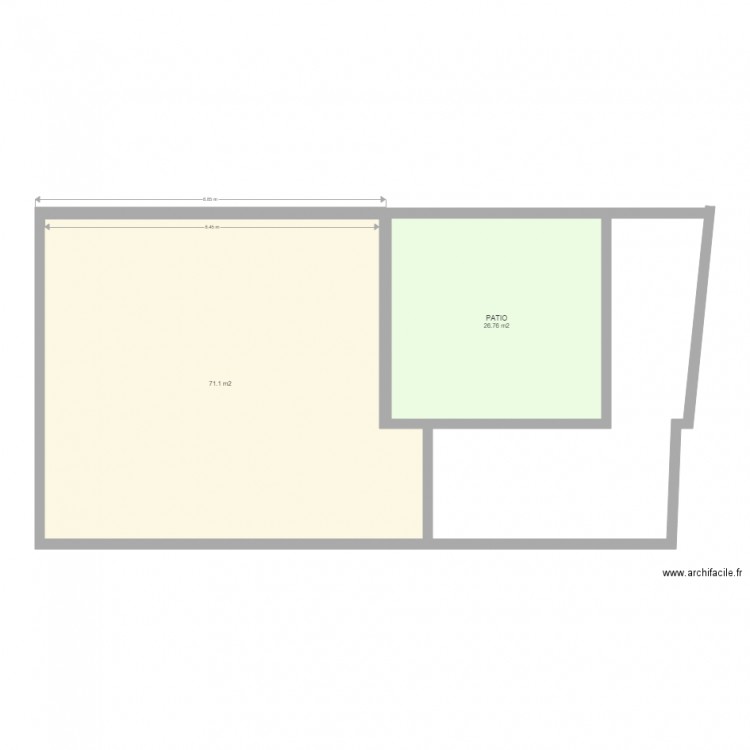 PLAN 2D MAISON GENTILLY. Plan de 0 pièce et 0 m2