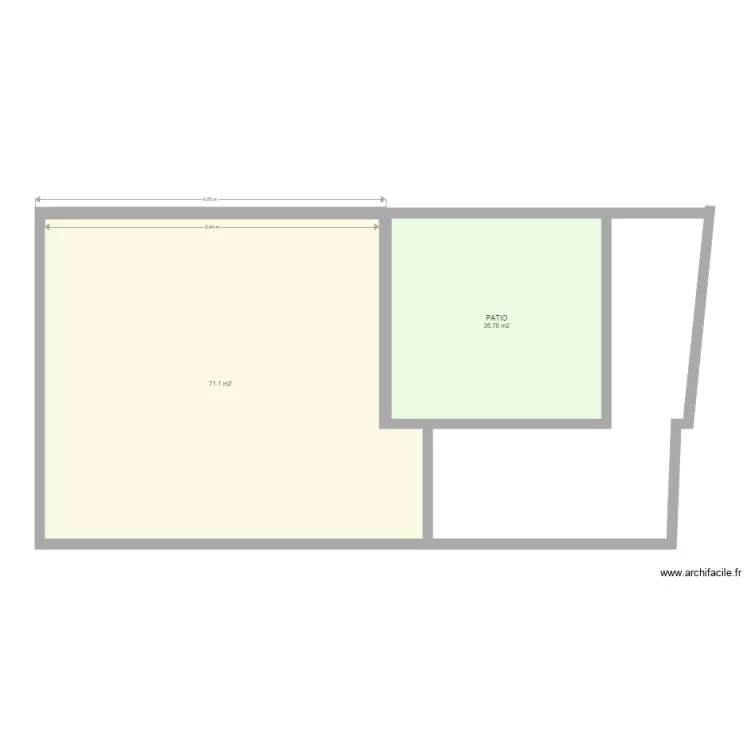 PLAN 2D MAISON GENTILLY. Plan de 