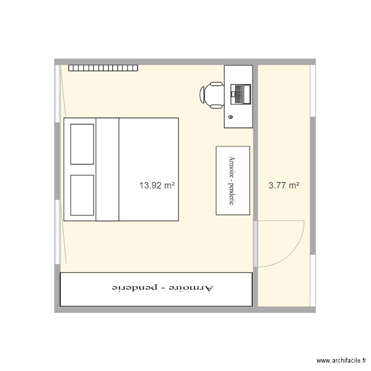 chambre 3. Plan de 0 pièce et 0 m2