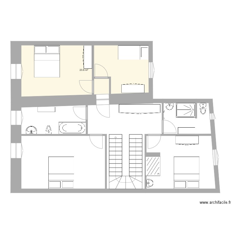 GRUI Etage 1 v1. Plan de 0 pièce et 0 m2