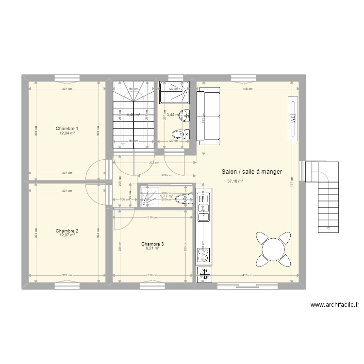 RDC - Maison Meaux - CRT. Plan de 0 pièce et 0 m2