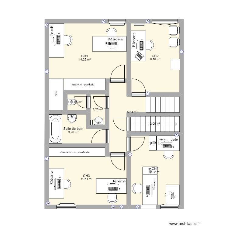 Villa 2. Plan de 0 pièce et 0 m2